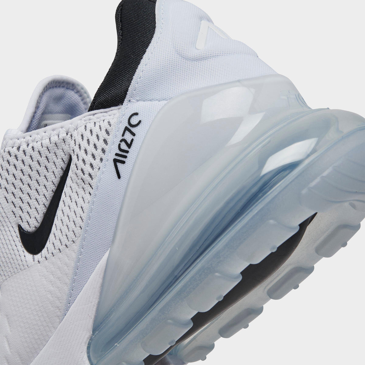 Men's Nike Air Max 270 Casual Shoes - White/Black/White - view 3