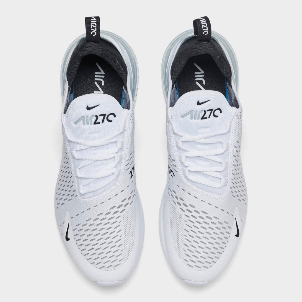 Men's Nike Air Max 270 Casual Shoes - White/Black/White - view 5
