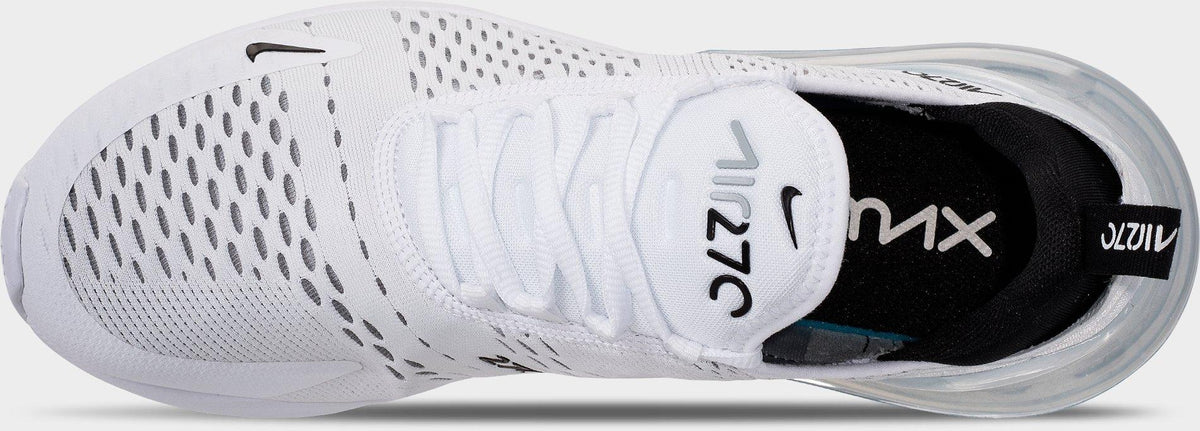 Men's Nike Air Max 270 Casual Shoes - White/Black/White - view 7