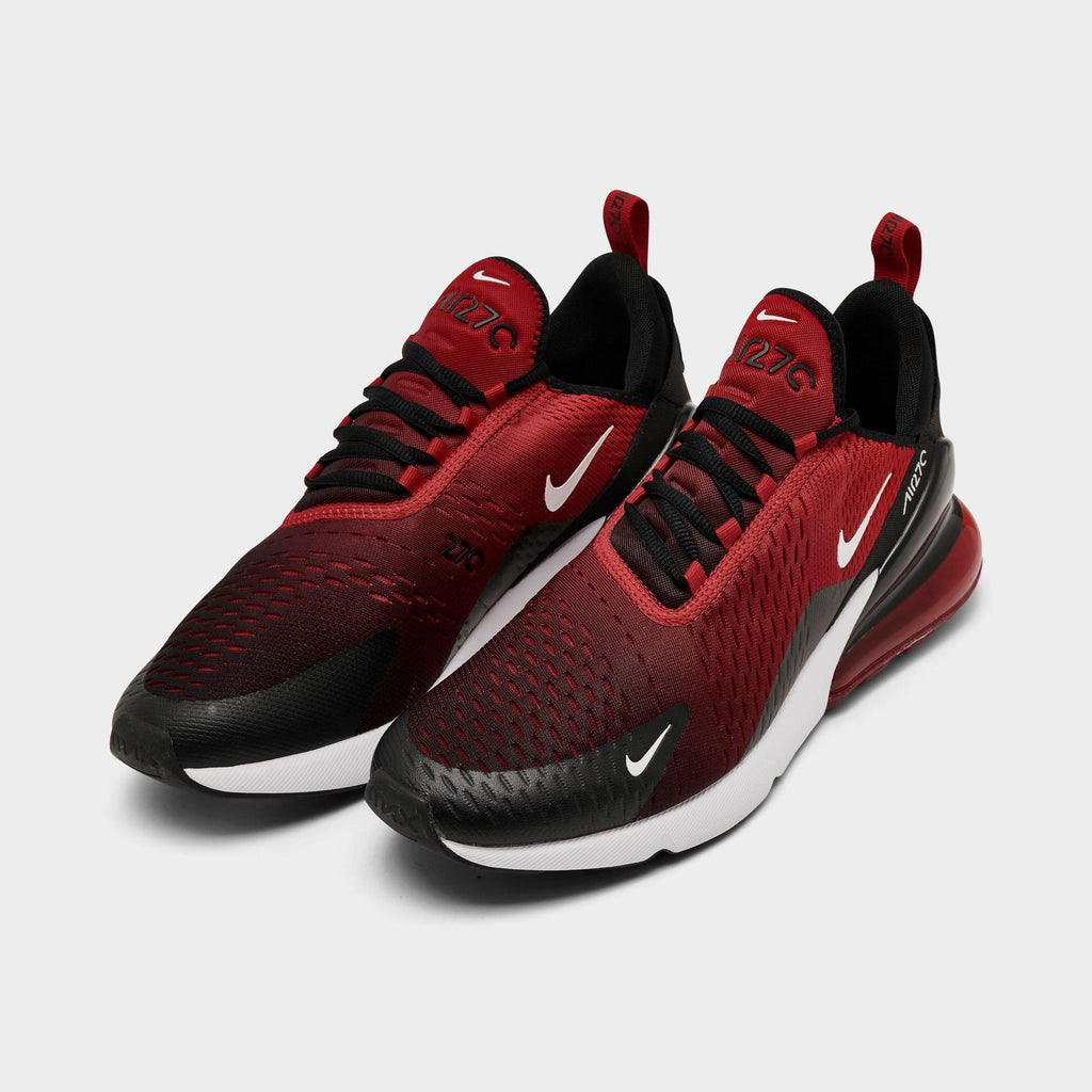 Men's Nike Air Max 270 Casual Shoes - Gym Red/White/Black - view 2