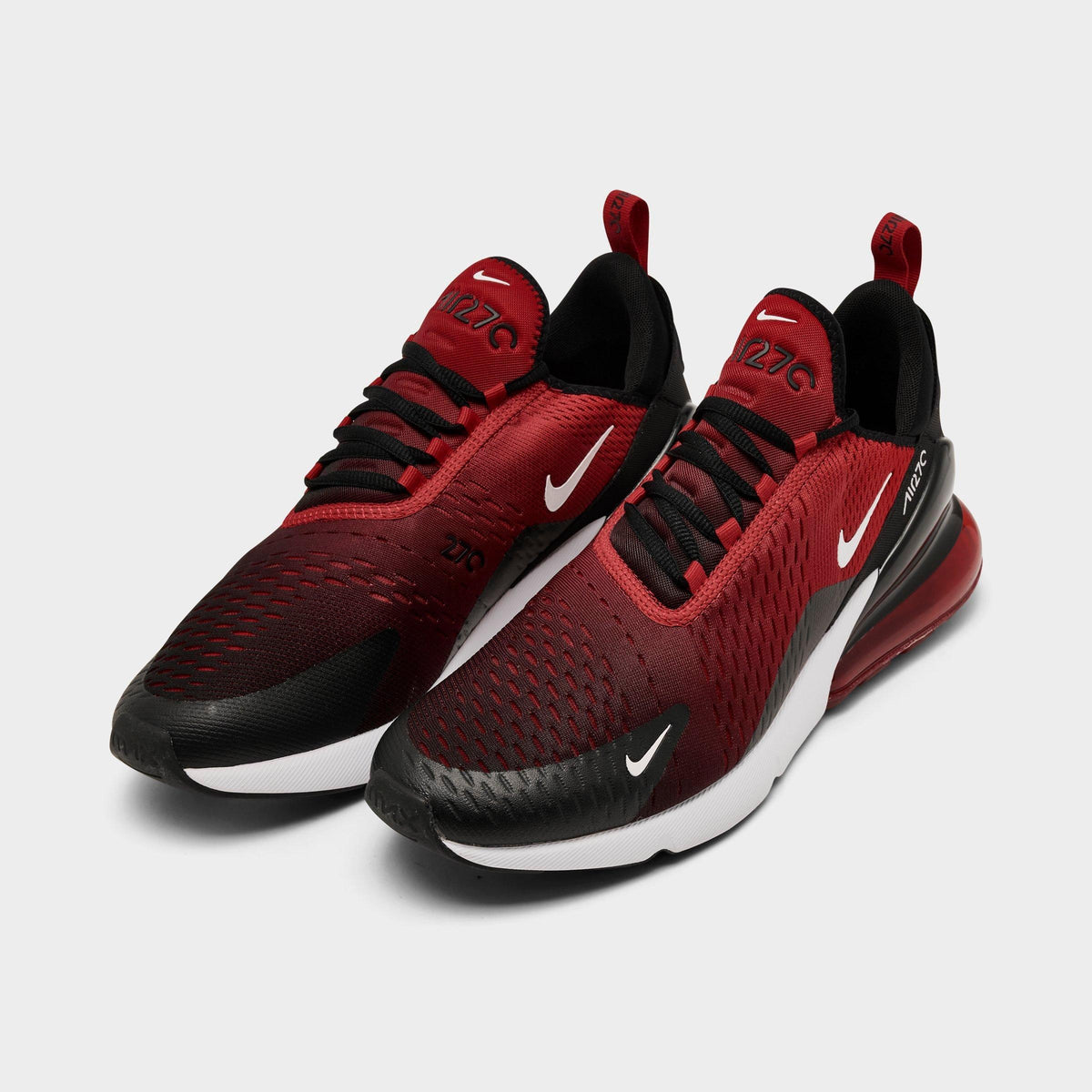Men's Nike Air Max 270 Casual Shoes - Gym Red/White/Black - view 2