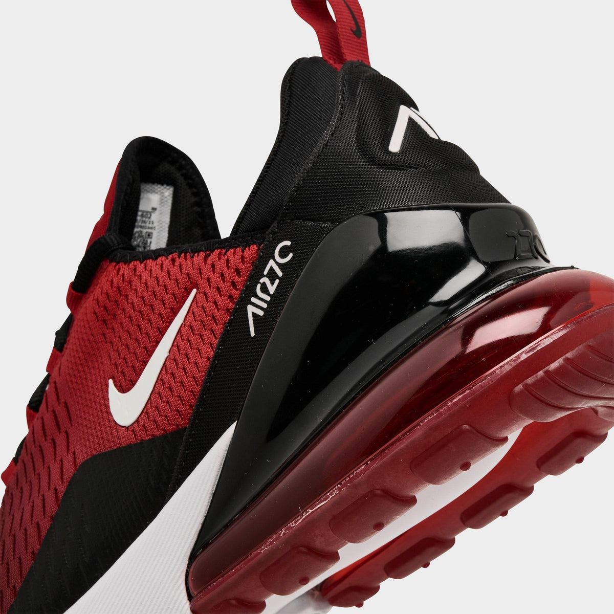 Men's Nike Air Max 270 Casual Shoes - Gym Red/White/Black - view 3