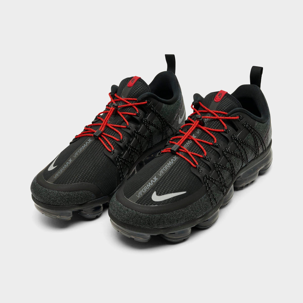 Men's Nike Air VaporMax Run Utility Running Shoes - Black/Reflective Silver/Anthracite/Habanero Red - view 2
