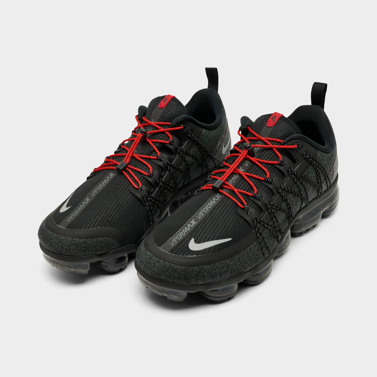Men's Nike Air VaporMax Run Utility Running Shoes - Black/Reflective Silver/Anthracite/Habanero Red - view 2