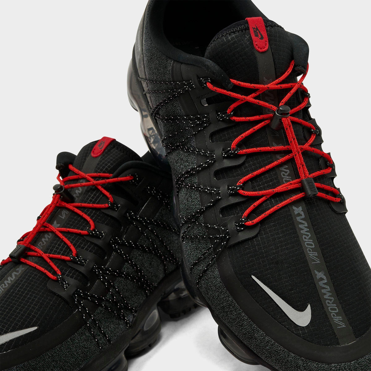 Men's Nike Air VaporMax Run Utility Running Shoes - Black/Reflective Silver/Anthracite/Habanero Red - view 3