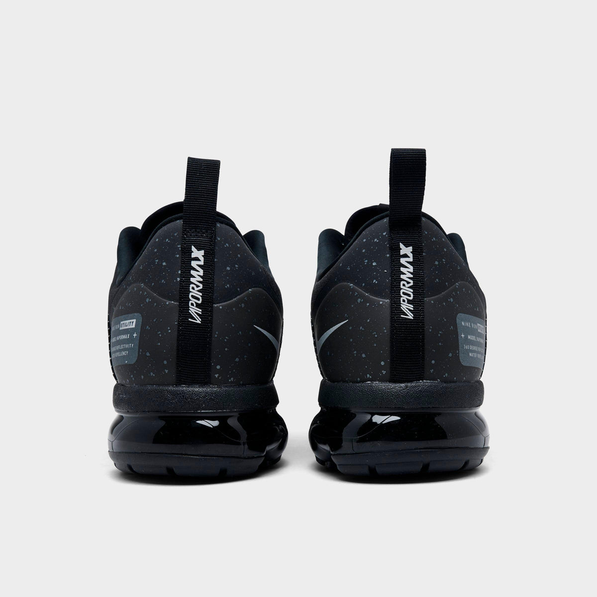 Men's Nike Air VaporMax Run Utility Running Shoes - Black/Reflective Silver/Black/Black - view 4