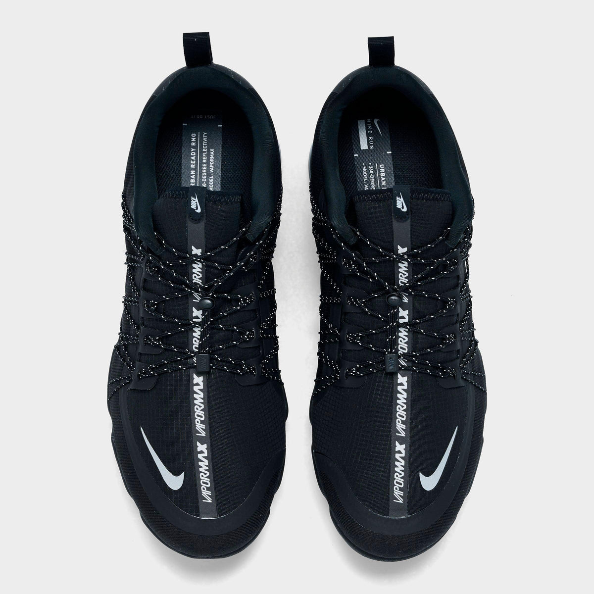 Men's Nike Air VaporMax Run Utility Running Shoes - Black/Reflective Silver/Black/Black - view 5
