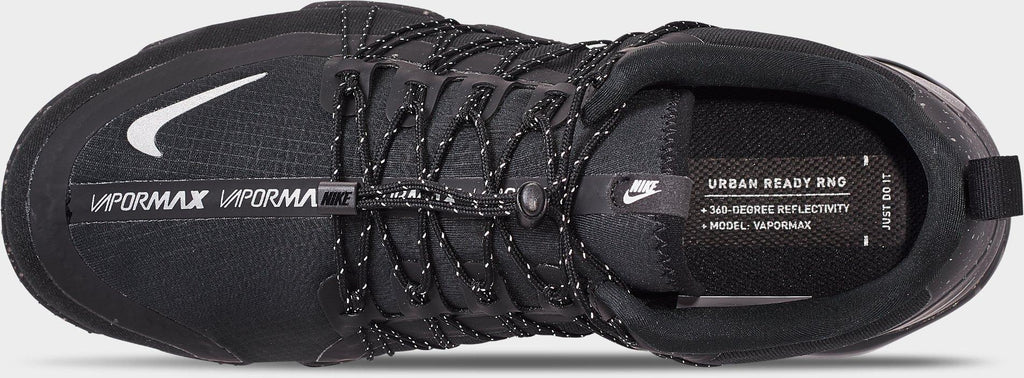 Men's Nike Air VaporMax Run Utility Running Shoes - Black/Reflective Silver/Black/Black - view 7