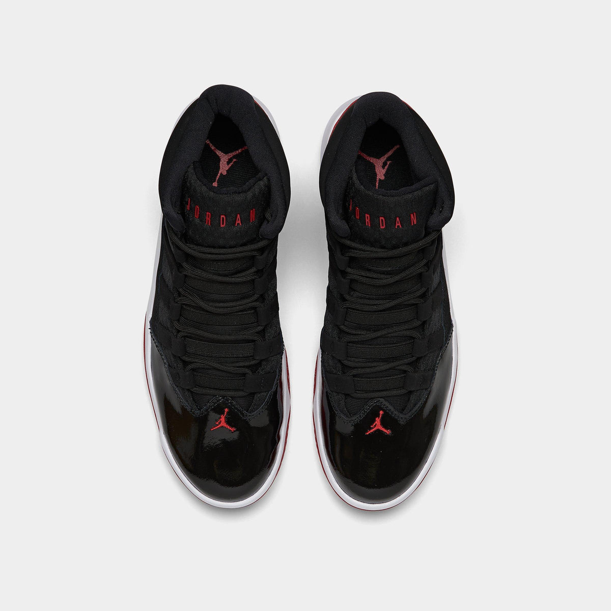 Men's Jordan Max Aura Casual Shoes - Black/Black/Gym Red/White - view 5
