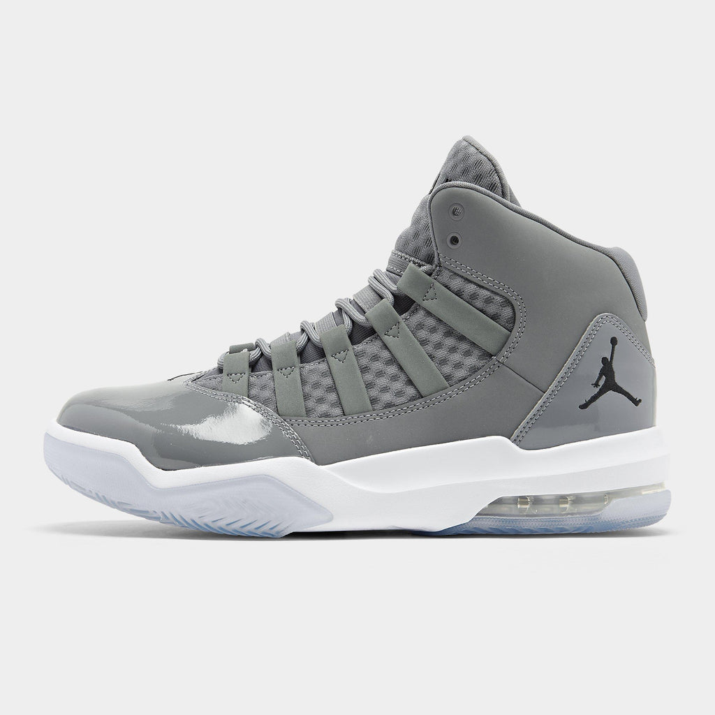 Men's Jordan Max Aura Casual Shoes - Cool Grey/Black/White/Clear