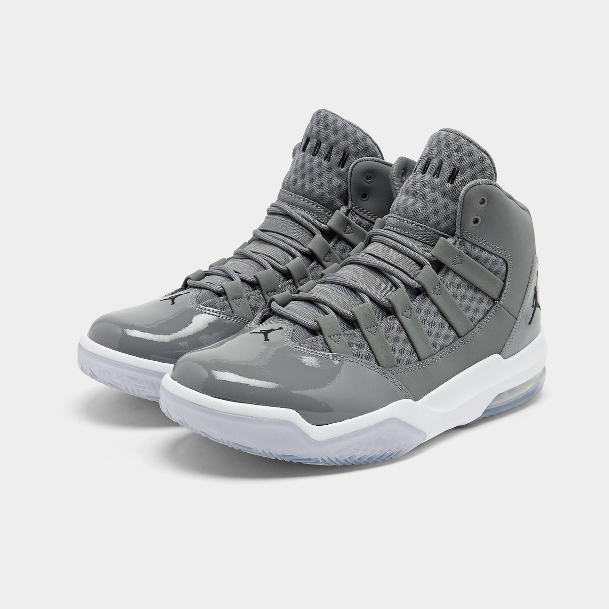 Men's Jordan Max Aura Casual Shoes - Cool Grey/Black/White/Clear - view 2
