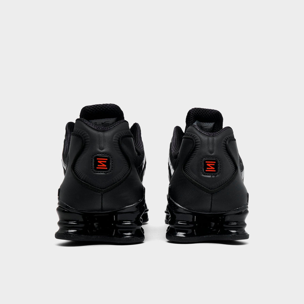 Men's Nike Shox TL Casual Shoes - Black/Metallic Hematite/Max Orange/Black - view 4