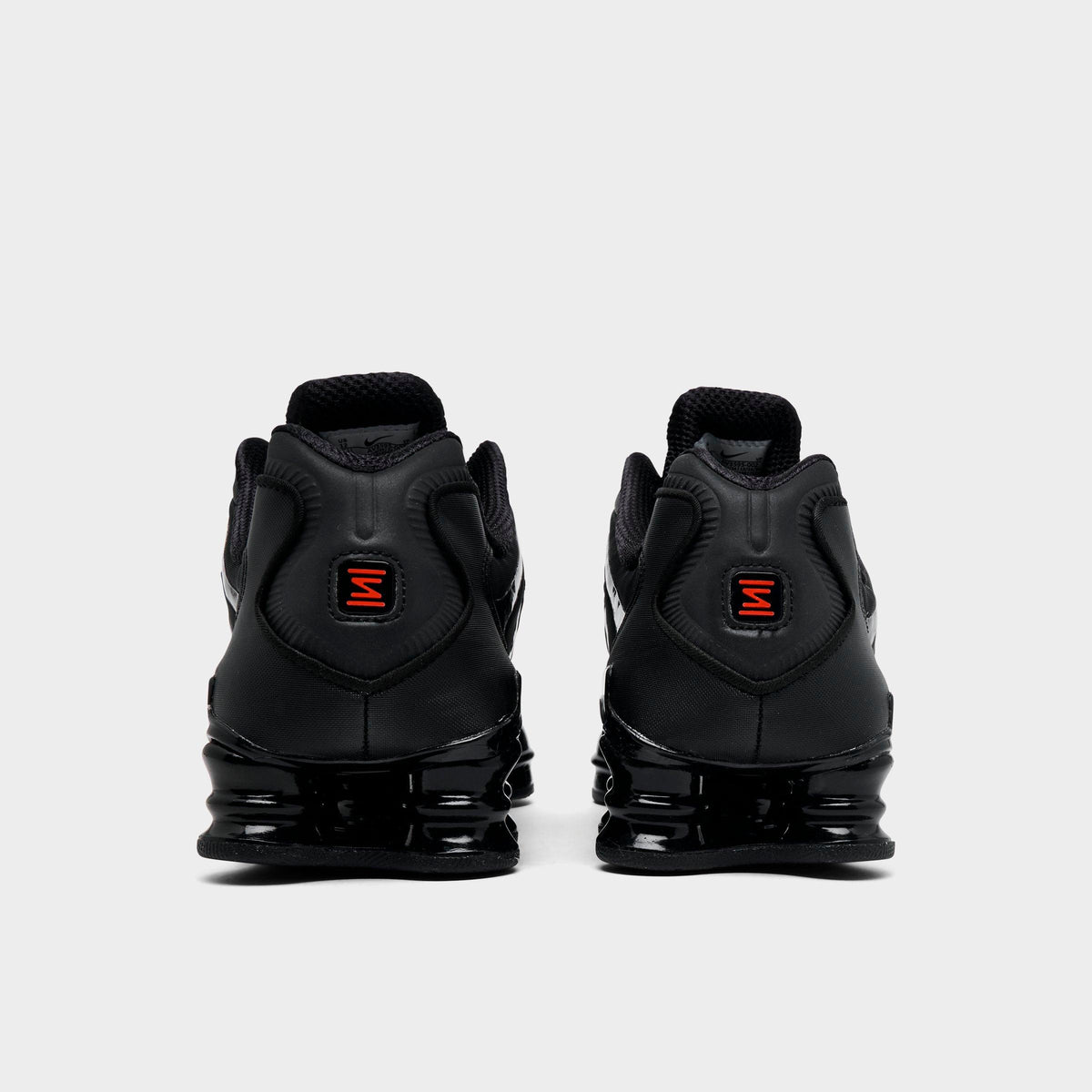 Men's Nike Shox TL Casual Shoes - Black/Metallic Hematite/Max Orange/Black - view 4
