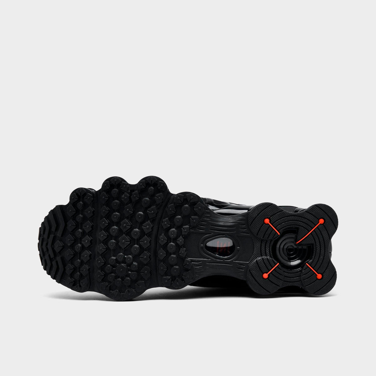 Men's Nike Shox TL Casual Shoes - Black/Metallic Hematite/Max Orange/Black - view 6