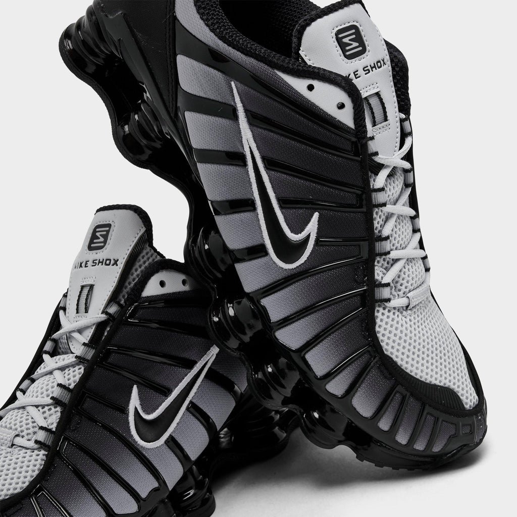 Men's Nike Shox TL Casual Shoes - Black/Pure Platinum/White - view 3