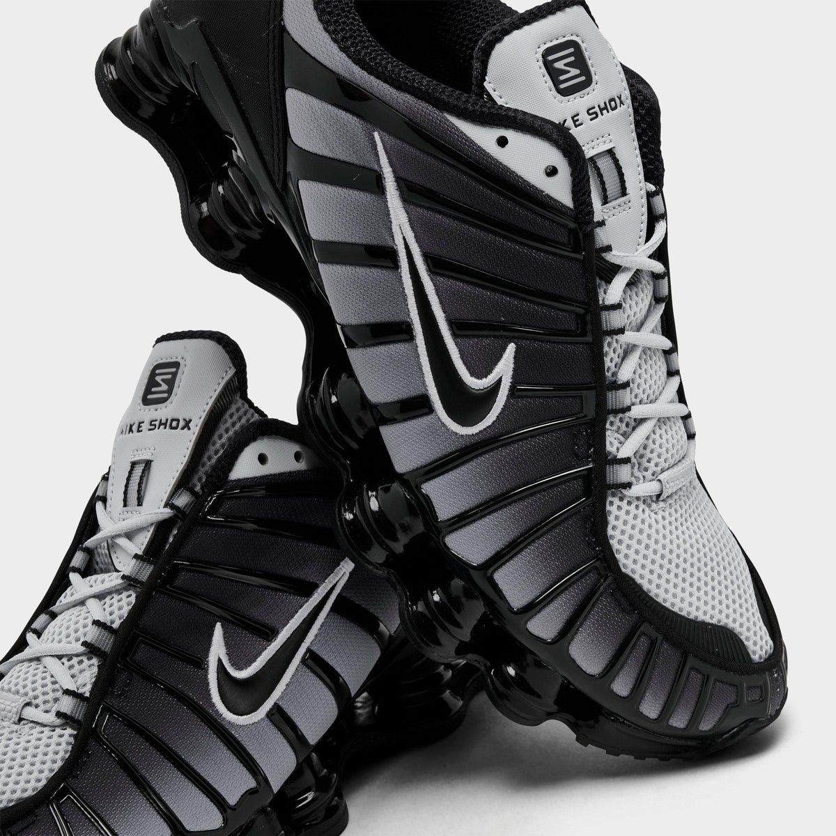 Men's Nike Shox TL Casual Shoes - Black/Pure Platinum/White - view 3