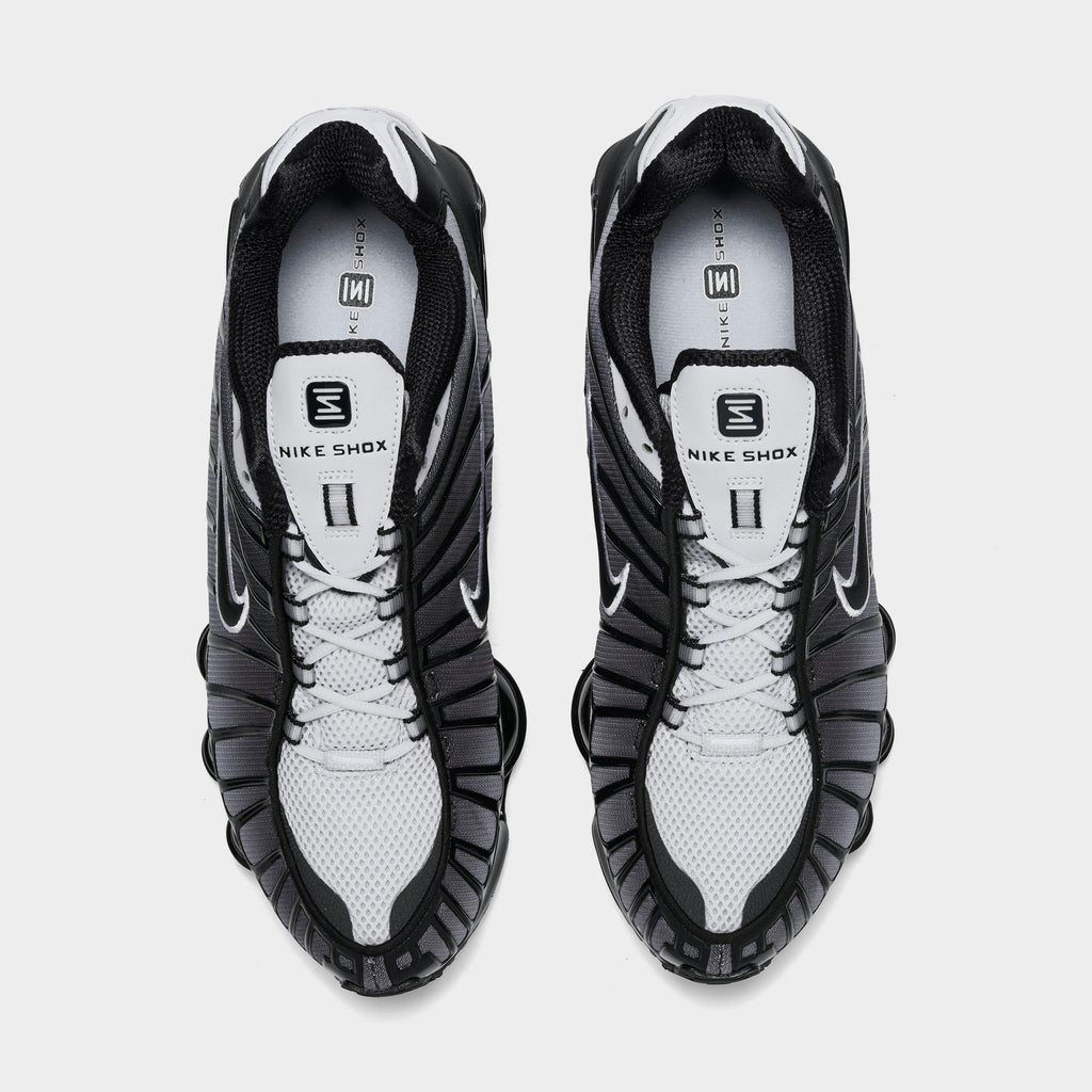 Men's Nike Shox TL Casual Shoes - Black/Pure Platinum/White - view 5