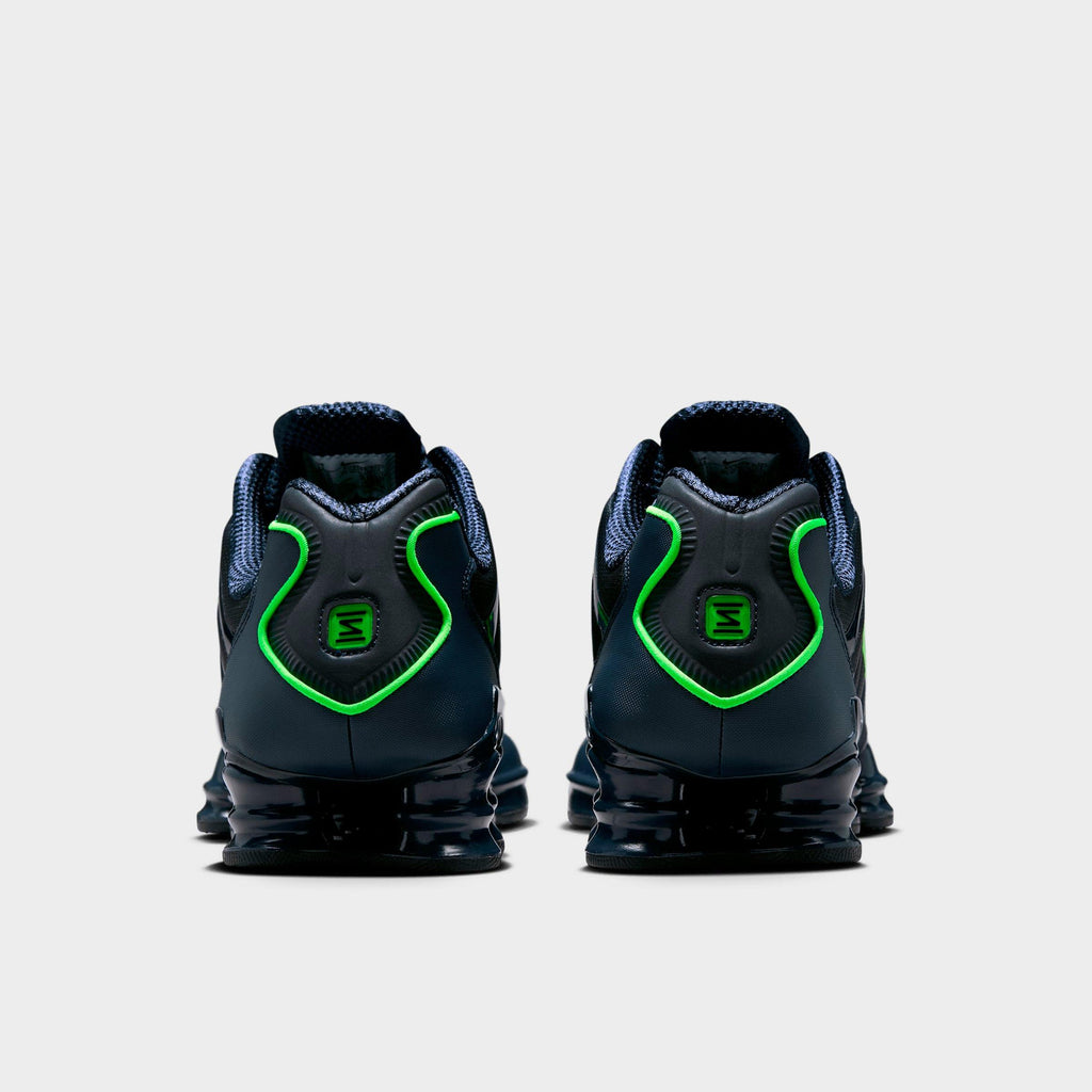 Men's Nike Shox TL Casual Shoes - Thunder Blue/Obsidian/Green Strike/Black - view 4