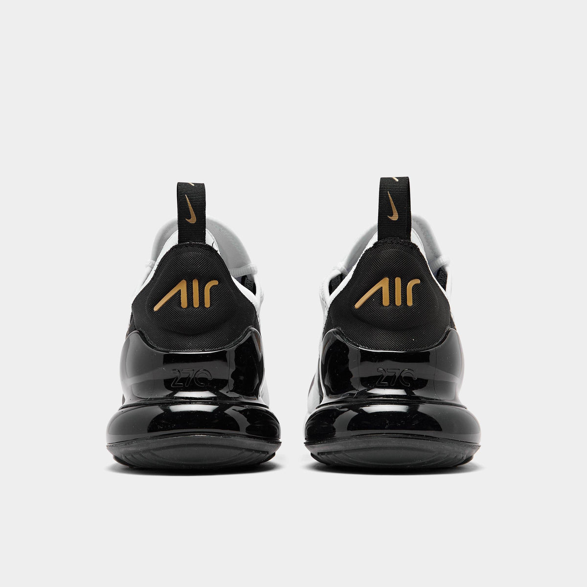 Men's Nike Air Max 270 Casual Shoes - White/Metallic Gold/Black - view 4