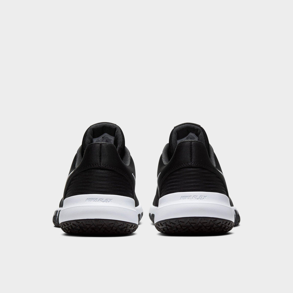 Men's Nike Flex Control 4 Training Shoes - Black/Dark Smoke Grey/Smoke Grey/White - view 4