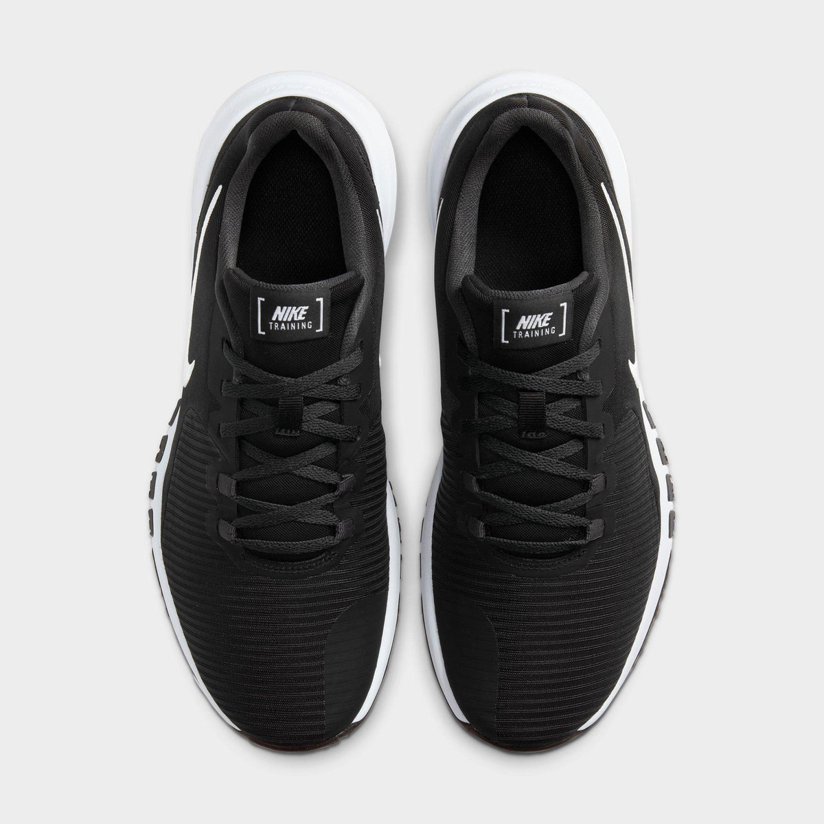Men's Nike Flex Control 4 Training Shoes - Black/Dark Smoke Grey/Smoke Grey/White - view 5