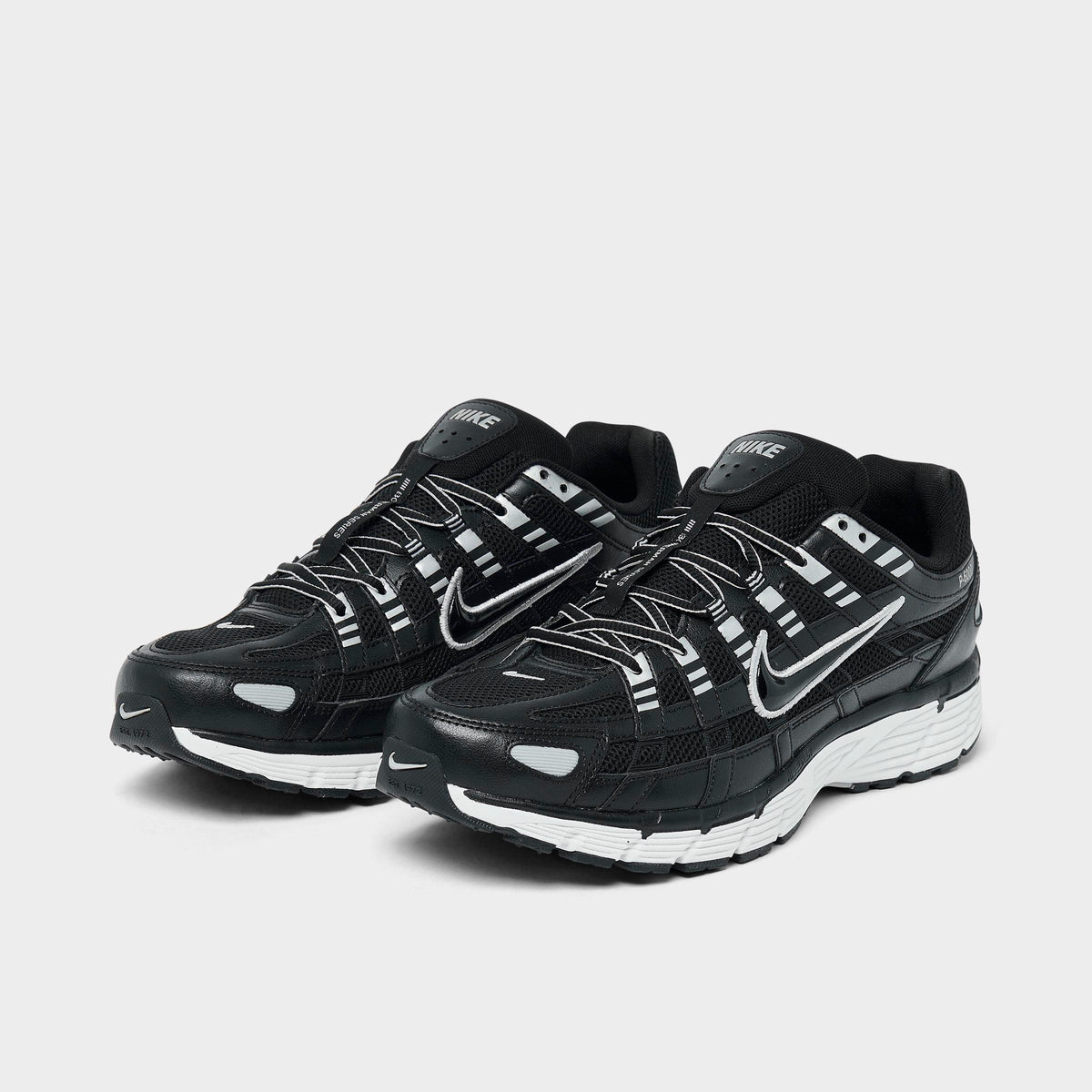 Men's Nike P-6000 Casual Shoes - Black/White/Metallic Silver/Black - view 2