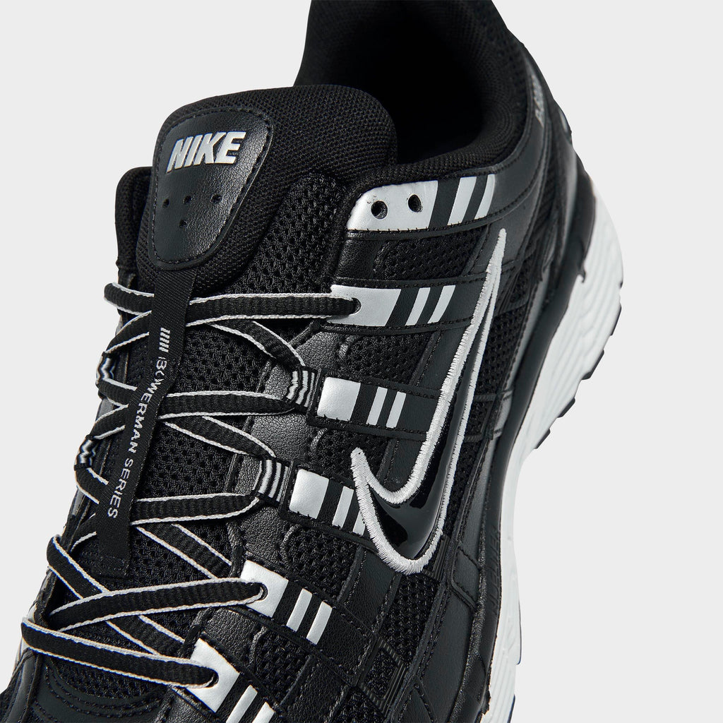 Men's Nike P-6000 Casual Shoes - Black/White/Metallic Silver/Black - view 3