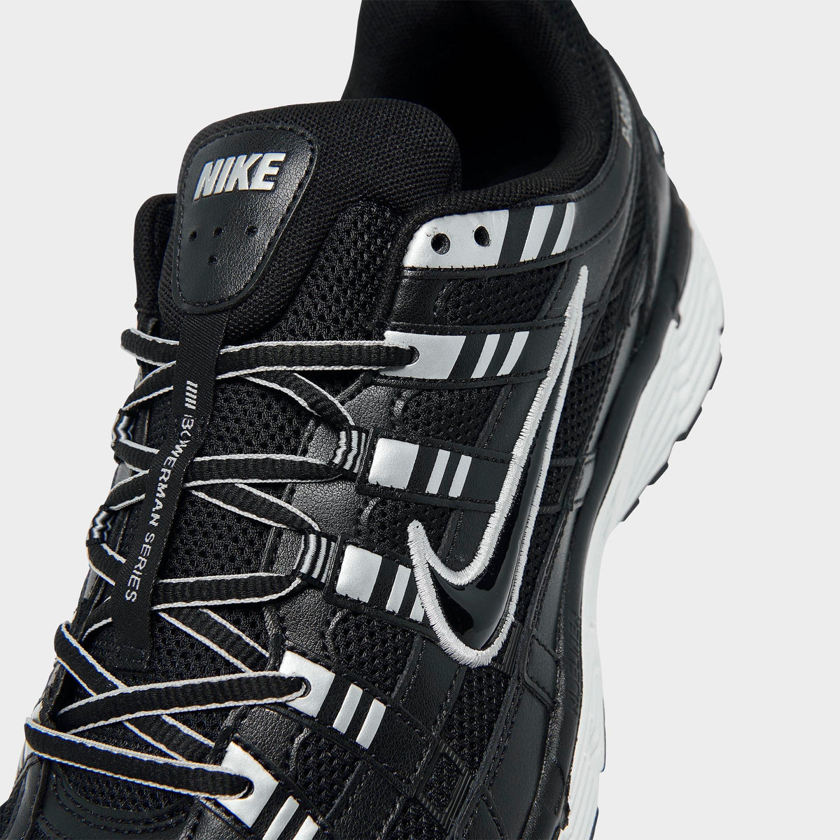 Men's Nike P-6000 Casual Shoes - Black/White/Metallic Silver/Black - view 3