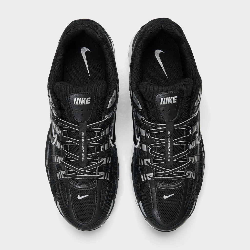 Men's Nike P-6000 Casual Shoes - Black/White/Metallic Silver/Black - view 5