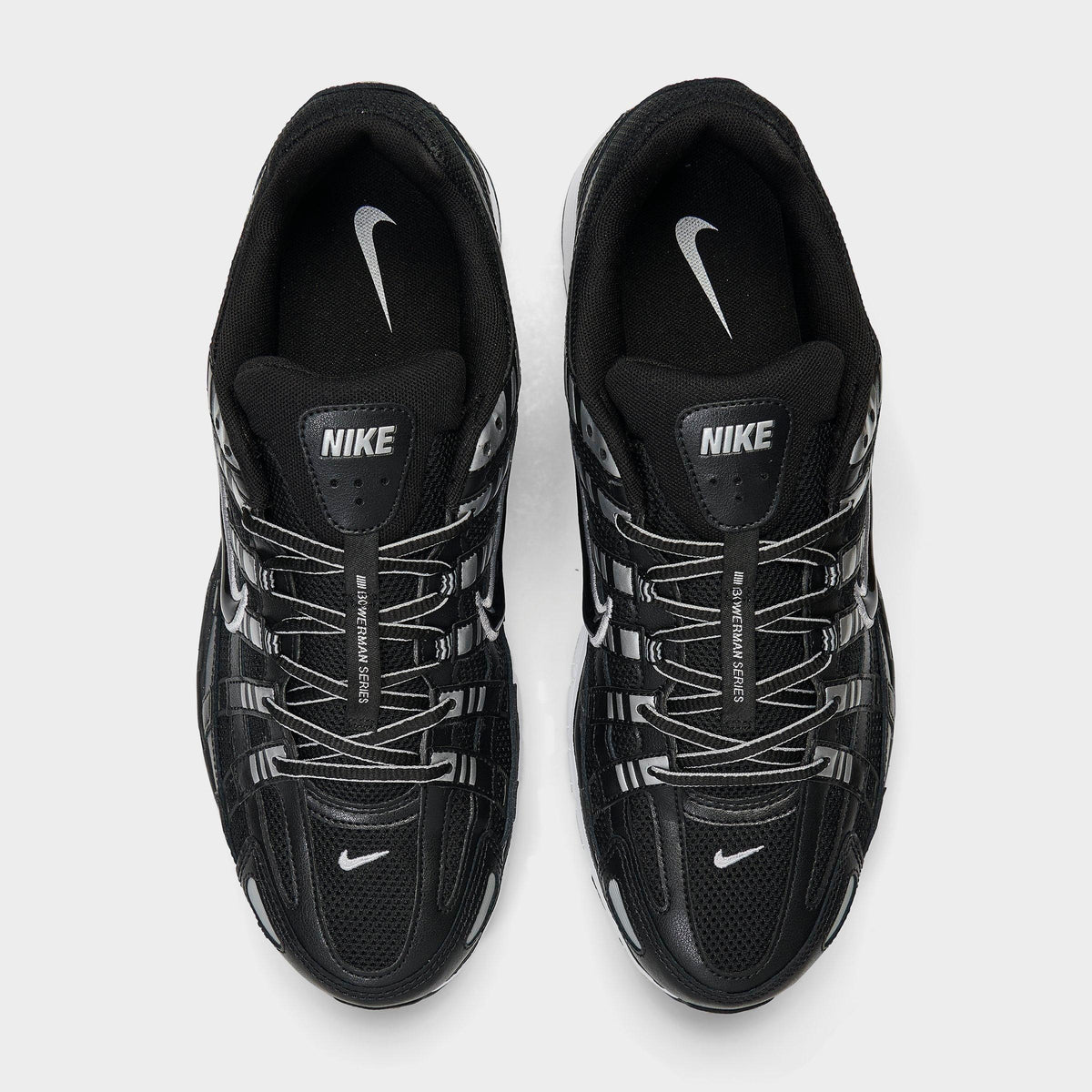 Men's Nike P-6000 Casual Shoes - Black/White/Metallic Silver/Black - view 5