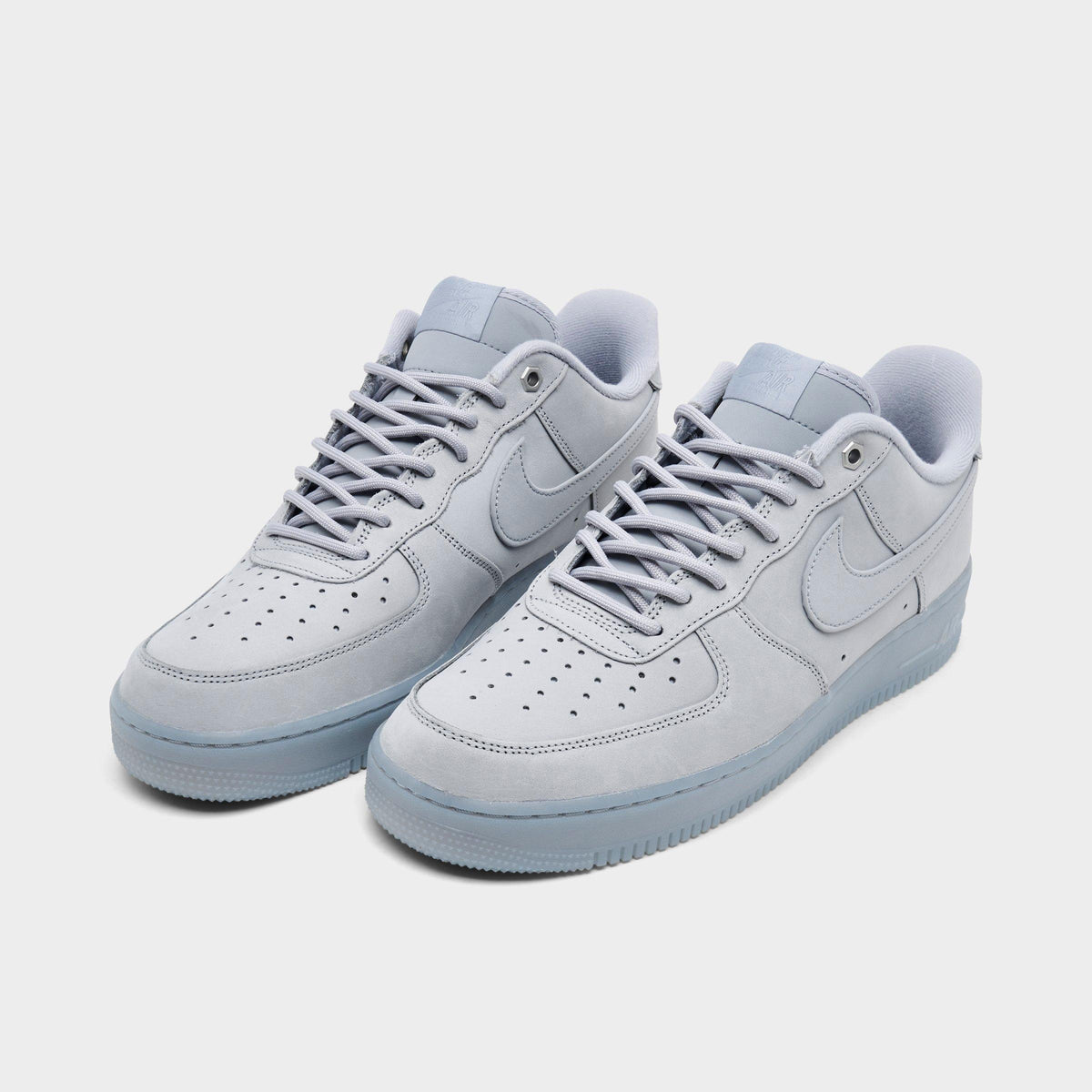 Men's Nike Air Force 1 '07 WB Casual Shoes - Wolf Grey/Black/Wolf Grey - view 2