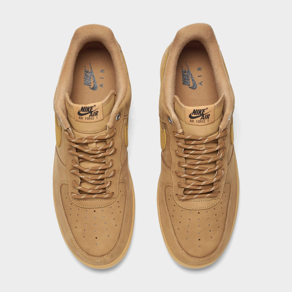 Men's Nike Air Force 1 '07 WB Casual Shoes - Flax/Wheat/Gum Light Brown/Black - view 5