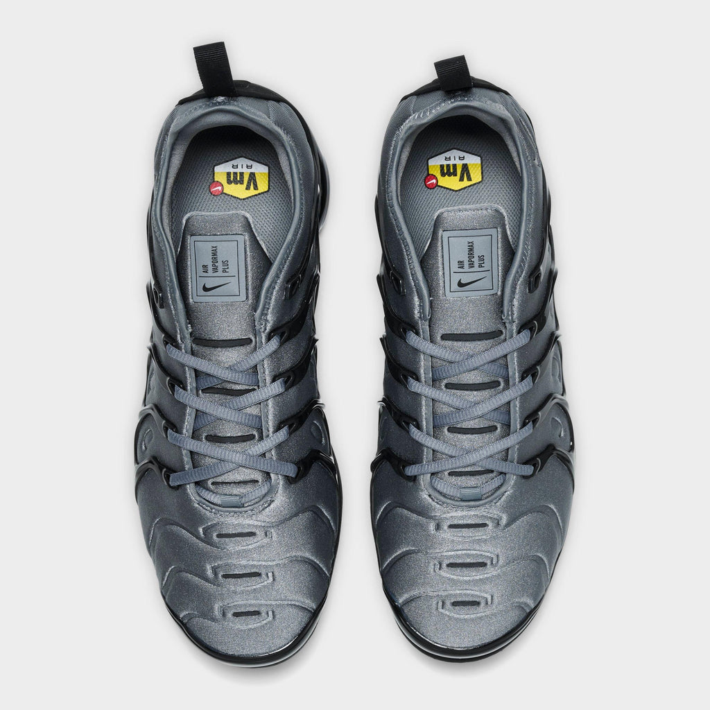 Men's Nike Air VaporMax Plus Running Shoes - Cool Grey/Black - view 5