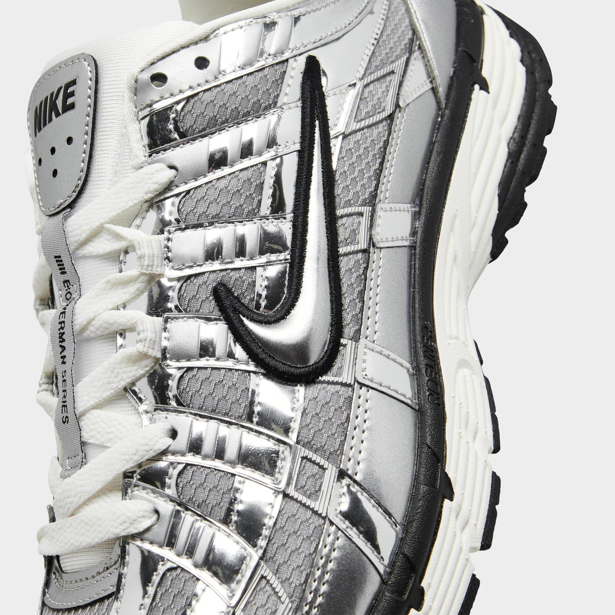 Men's Nike P-6000 Casual Shoes - Metallic Silver/Sail/Black/Metallic Silver - view 3