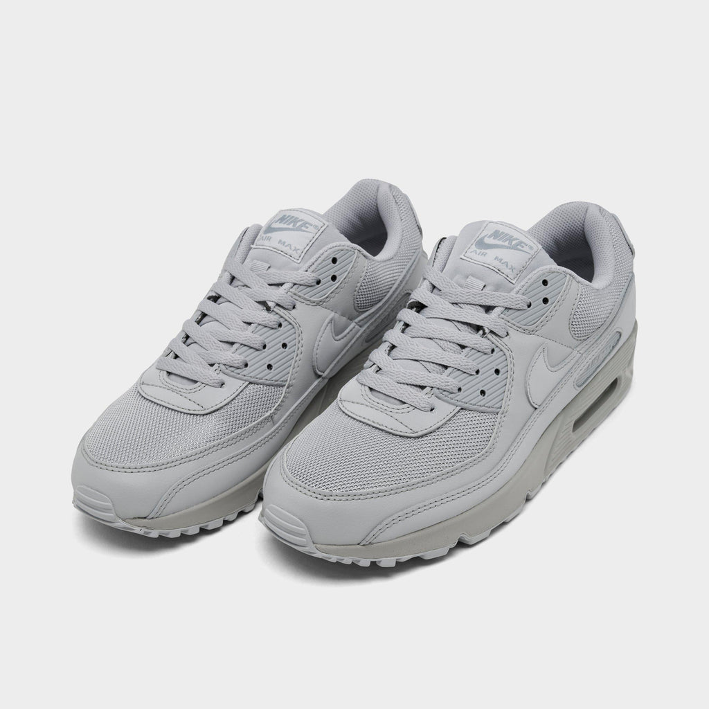 Men's Nike Air Max 90 Casual Shoes - Wolf Grey/Black/White/Black - view 2