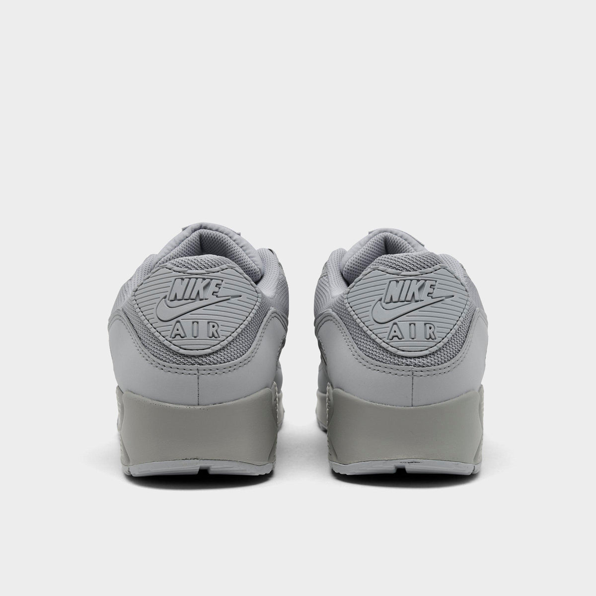 Men's Nike Air Max 90 Casual Shoes - Wolf Grey/Black/White/Black - view 4