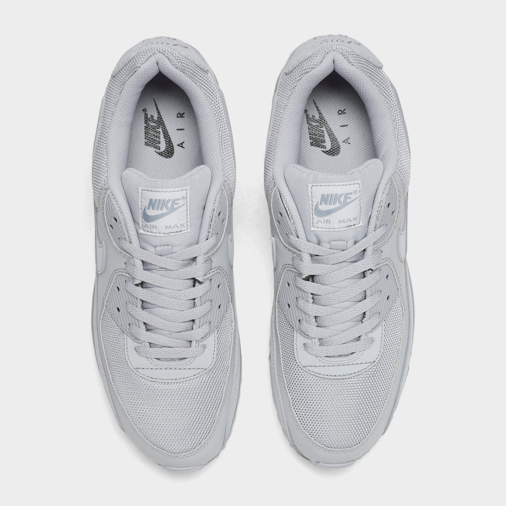 Men's Nike Air Max 90 Casual Shoes - Wolf Grey/Black/White/Black - view 5