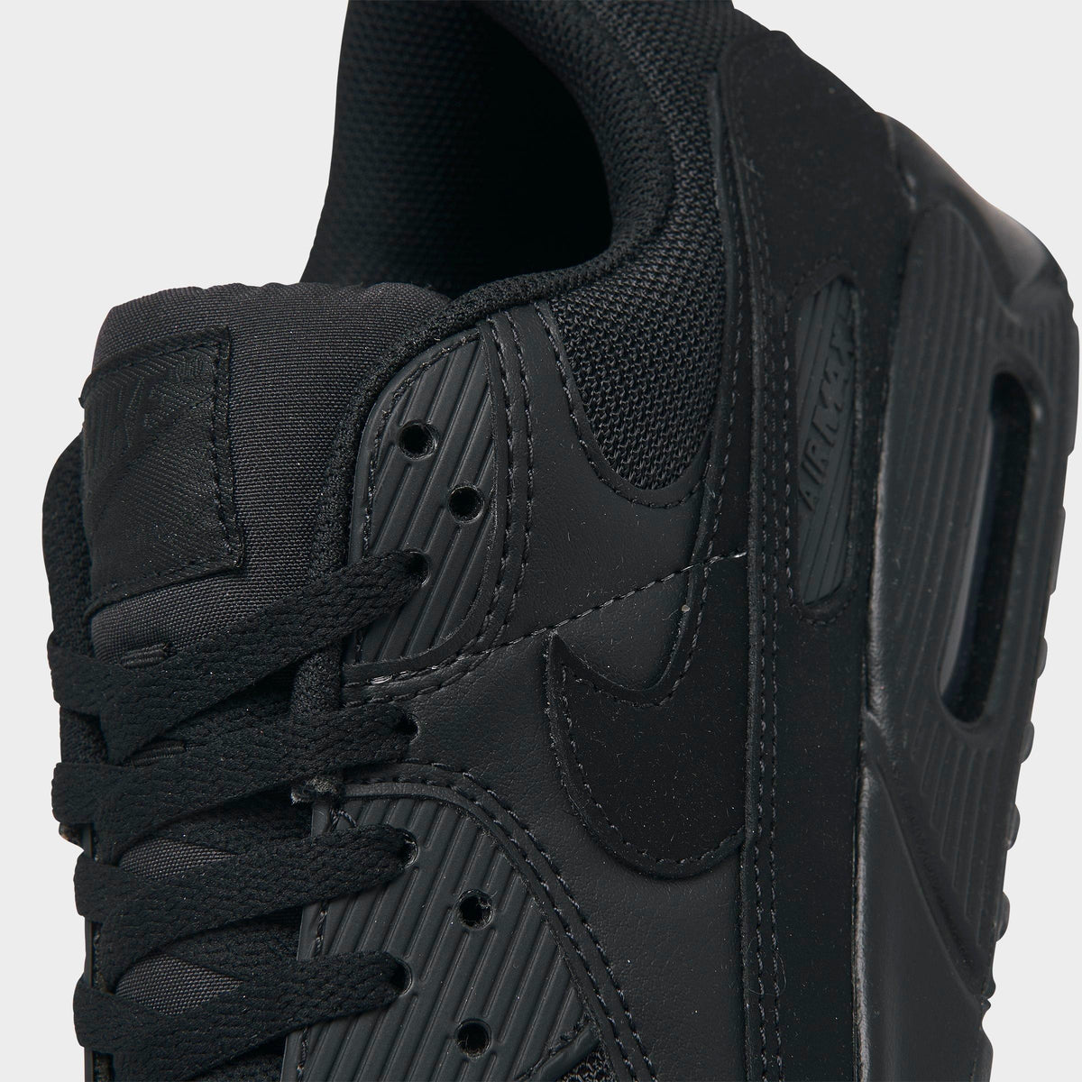 Men's Nike Air Max 90 Casual Shoes - Black/Black/Black/Black - view 3