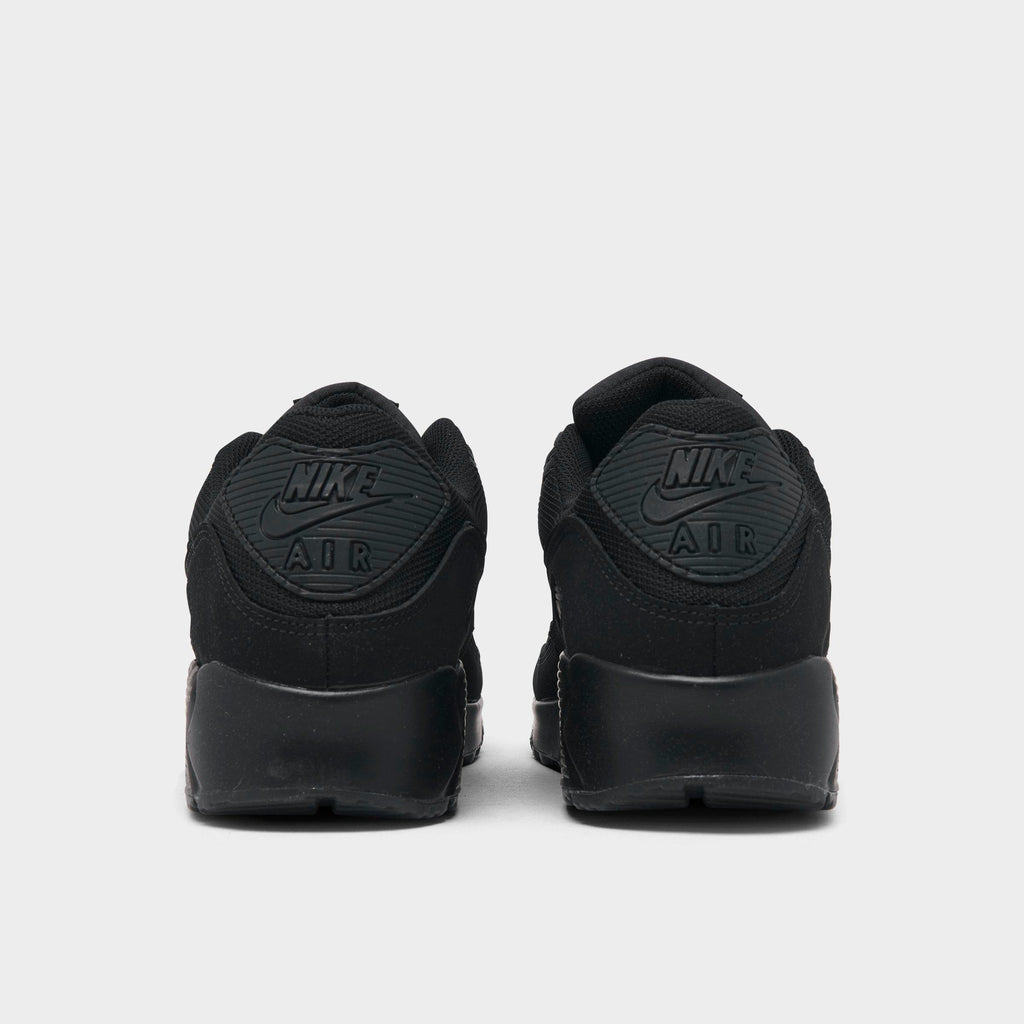Men's Nike Air Max 90 Casual Shoes - Black/Black/Black/Black - view 4