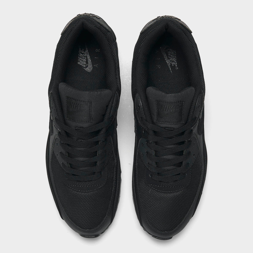 Men's Nike Air Max 90 Casual Shoes - Black/Black/Black/Black - view 5