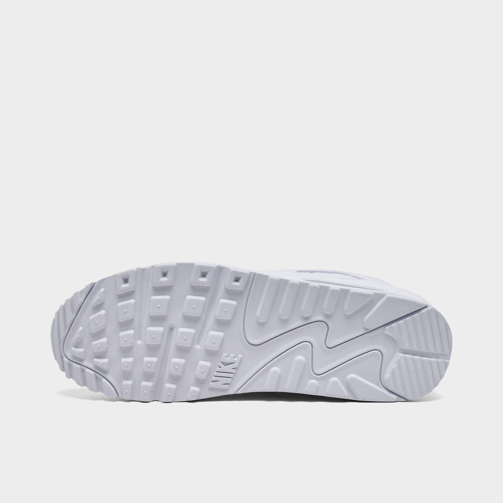 Men's Nike Air Max 90 Casual Shoes - White/White/Wolf Grey/White - view 6