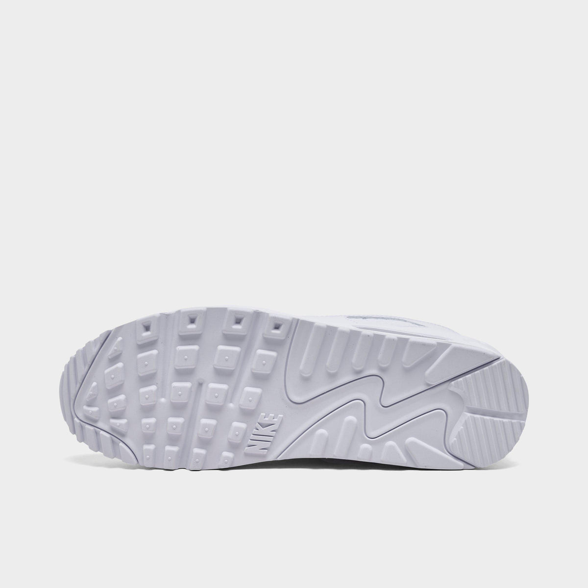 Men's Nike Air Max 90 Casual Shoes - White/White/Wolf Grey/White - view 6