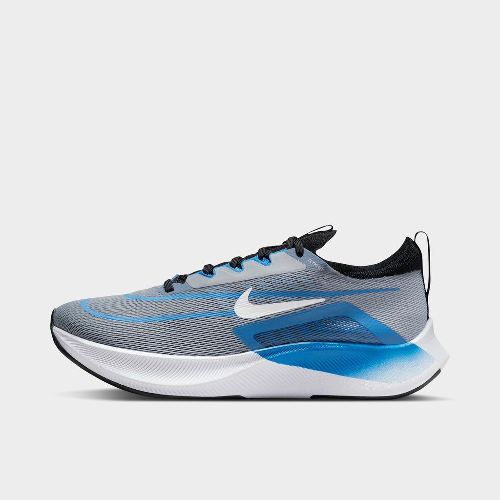Men's Nike Zoom Fly 4 Running Shoes - Wolf Grey/Photo Blue/Black/White