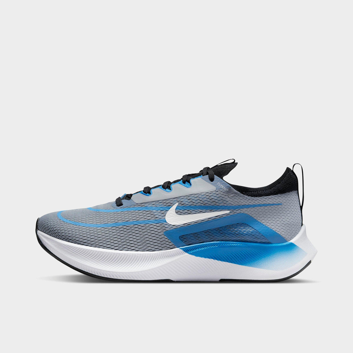 Men's Nike Zoom Fly 4 Running Shoes - Wolf Grey/Photo Blue/Black/White