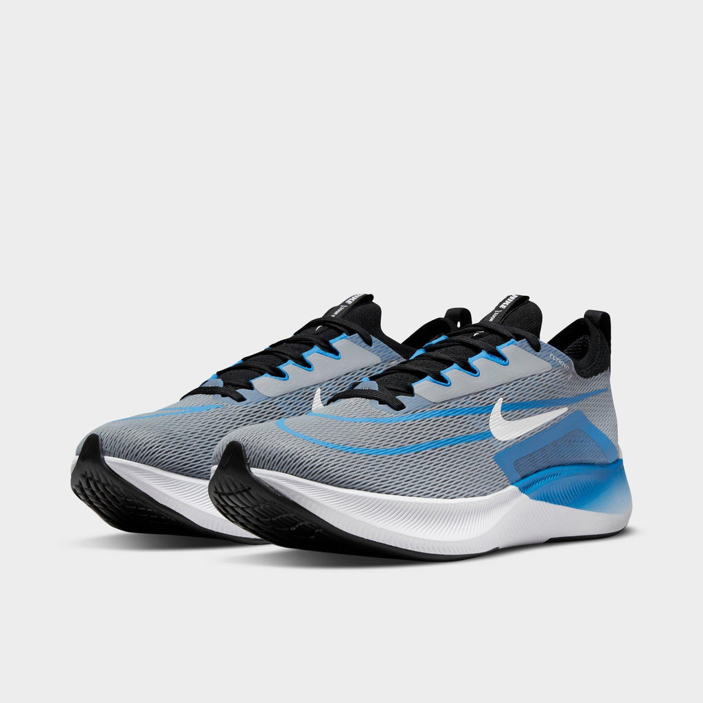 Men's Nike Zoom Fly 4 Running Shoes - Wolf Grey/Photo Blue/Black/White - view 2