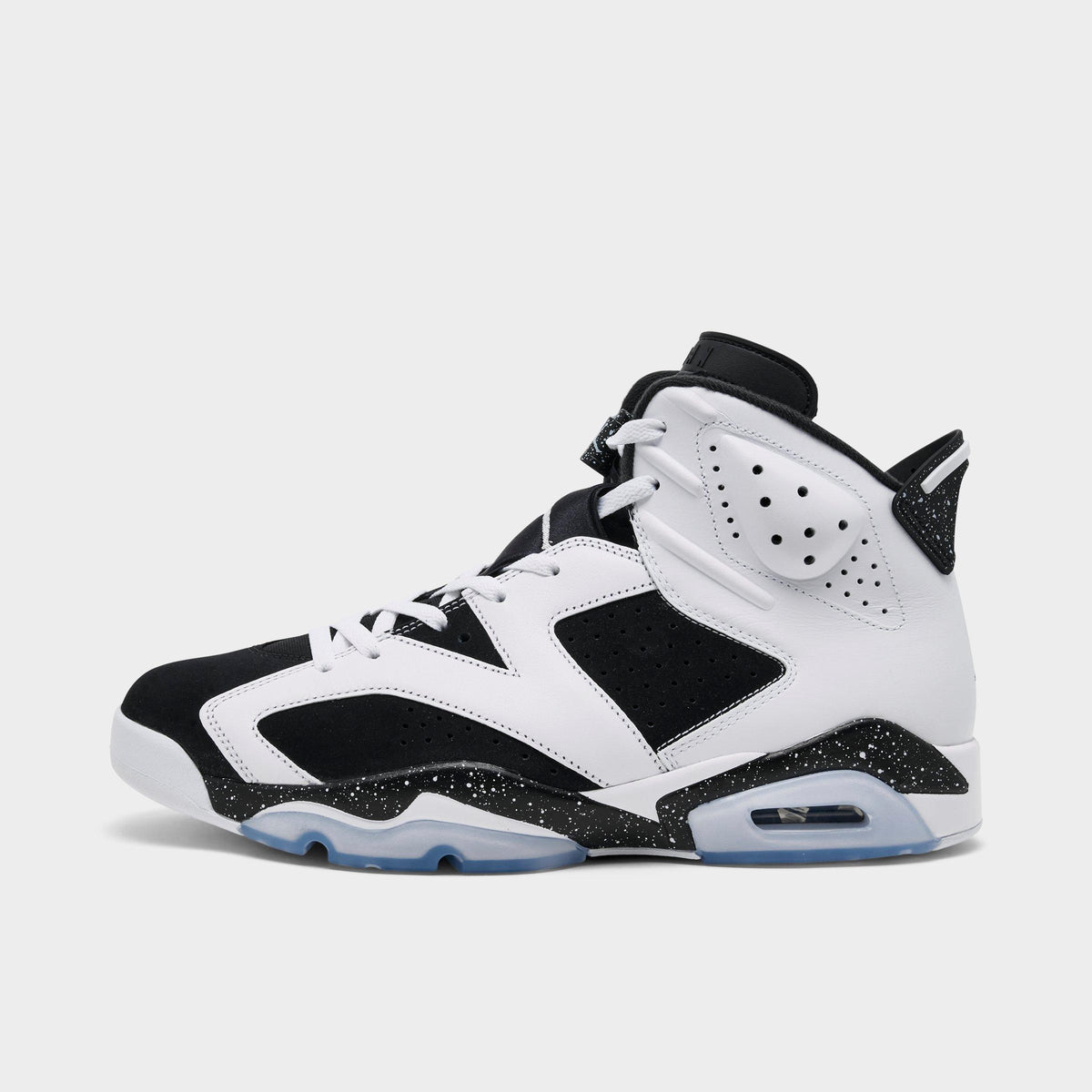 Men's Air Jordan Retro 6 Basketball Shoes - White/Black