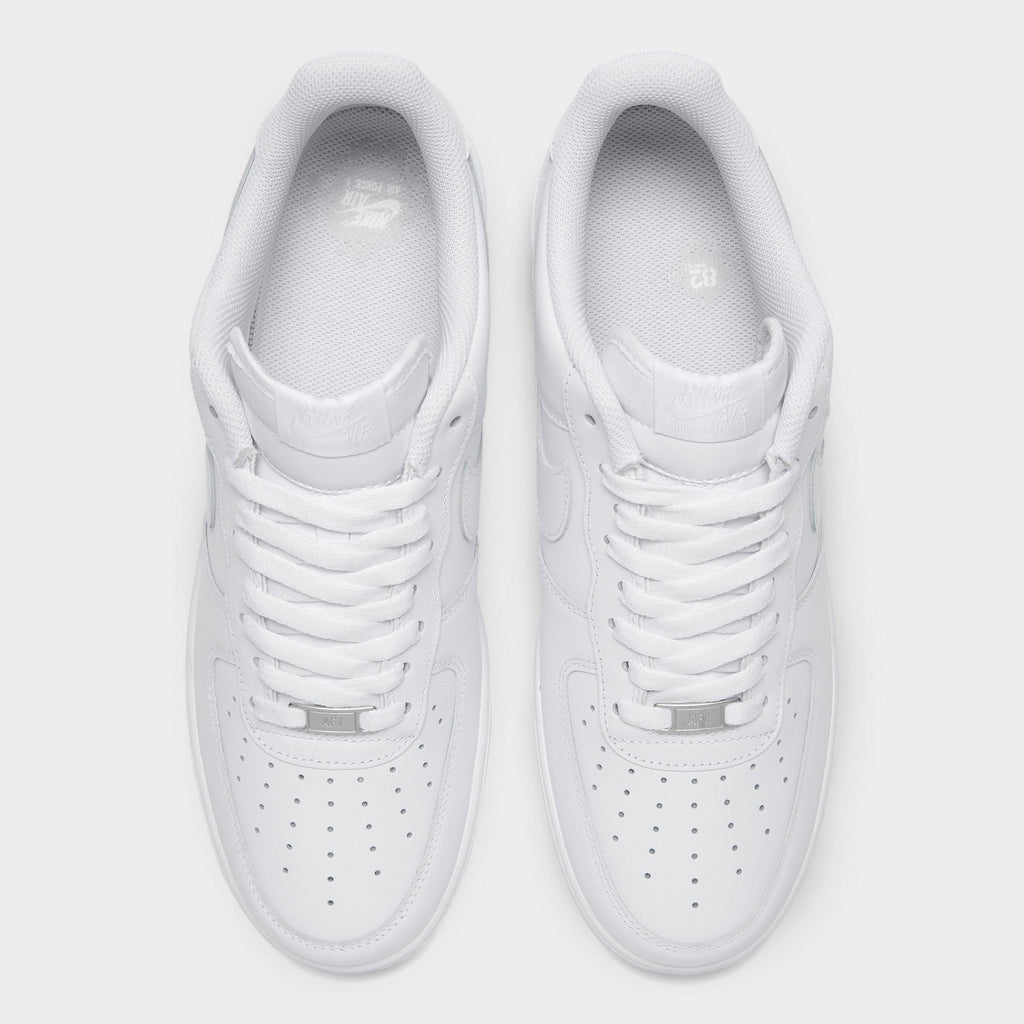 Men's Nike Air Force 1 '07 Low Casual Shoes - White/White - view 5