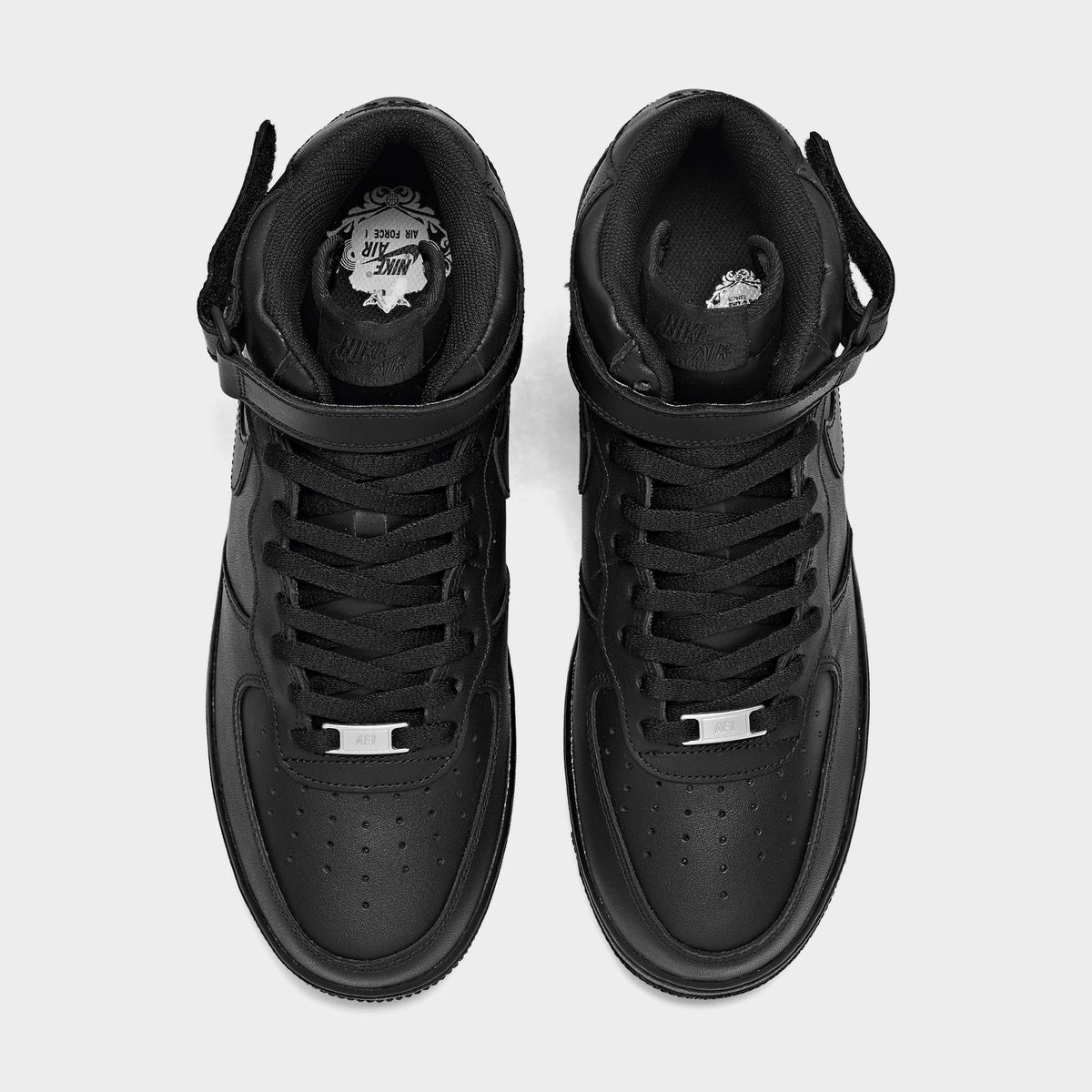 Men's Nike Air Force 1 Mid '07 Casual Shoes - Black/Black - view 5