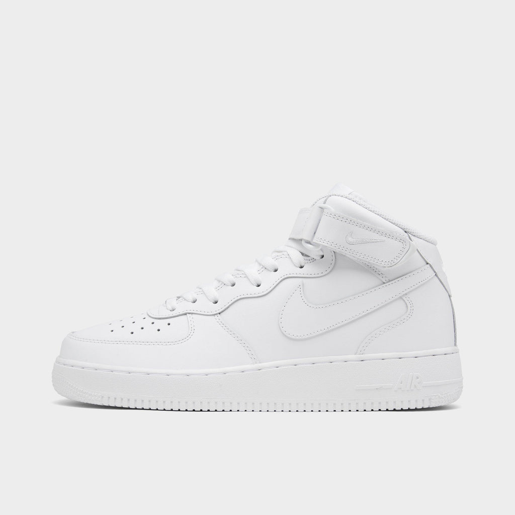 Men's Nike Air Force 1 Mid '07 Casual Shoes - White/White