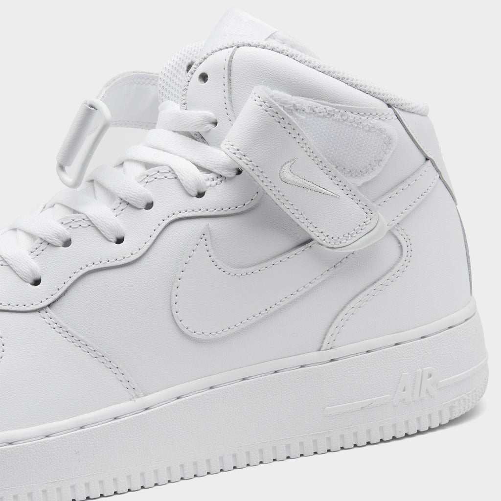 Men's Nike Air Force 1 Mid '07 Casual Shoes - White/White - view 3